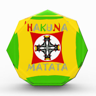 Fun Rasta Color Red Golden Green Acrylic Award