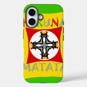Fun Rasta Color Red Golden Green iPhone 16 Case