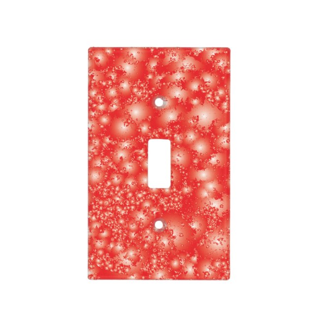 Fun RED Abstract Ink Super Splash pattern Light Switch Cover (Front)