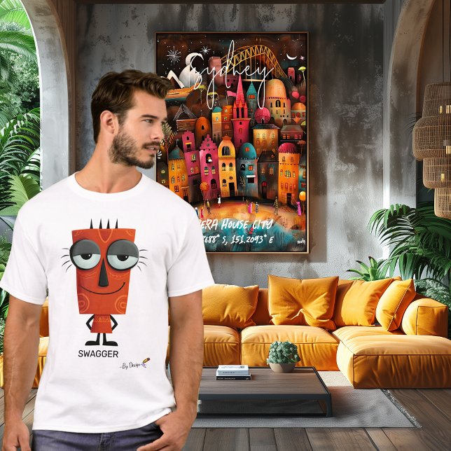 Fun red character Illustration swagger By Design T-Shirt (Creator Uploaded)