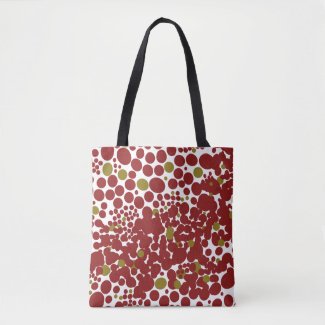 Fun Red Dots Splotchy Abstract Style