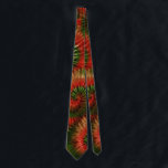 Fun Red Gold & Green Retro Tie Dye Neck Tie<br><div class="desc">This fun neck tie features a retro tie dye design in shades of red,  gold and green. The Christmas colors make it perfect for the holiday season,  or any time you want to show some hippie pride and psychedelic style.</div>
