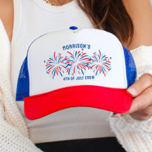 Fun Red White Blue Fireworks 4th of July Custom 