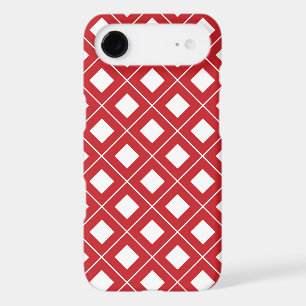 Fun red white diamond pattern iPhone 17 air case