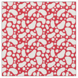 Fun red with white spots fabric