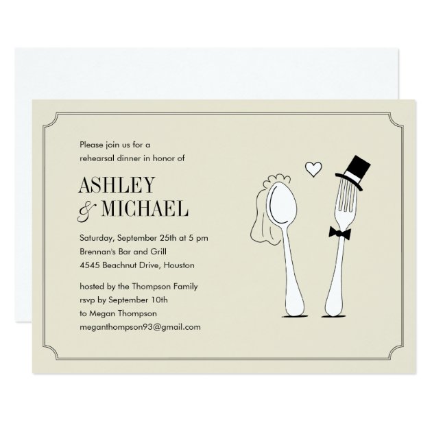 Fun Rehearsal Dinner Invitations