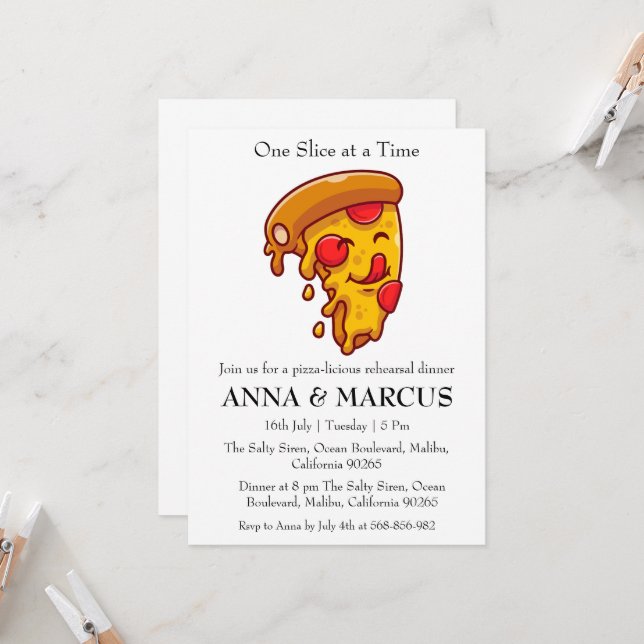 fun rehearsal dinner invitations (Front/Back In Situ)