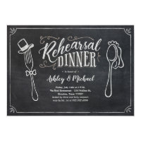 Fun Rehearsal Dinner Invitations - Chalkboard