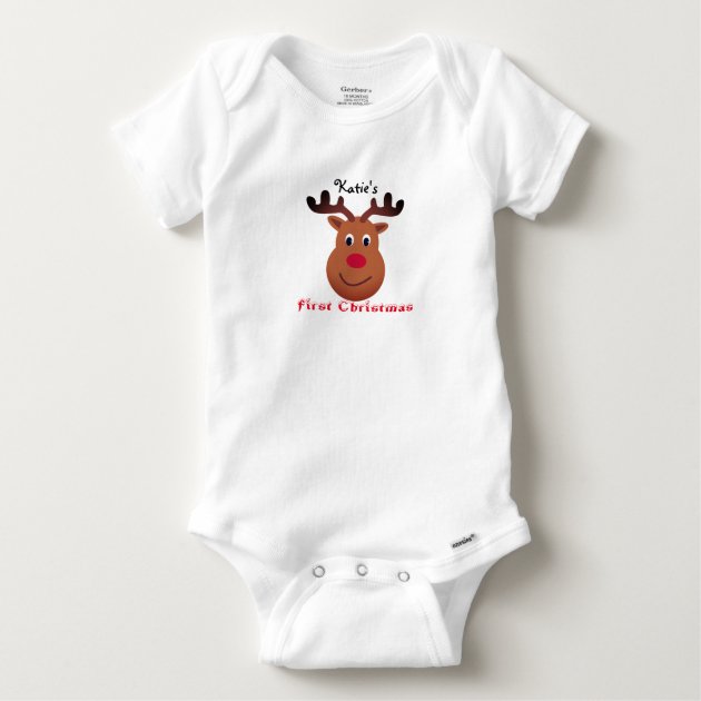 Custom Kingdom Baby Girls/Boys Little Deer Reindeer Bodysuit