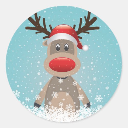 Fun Reindeer Sticker