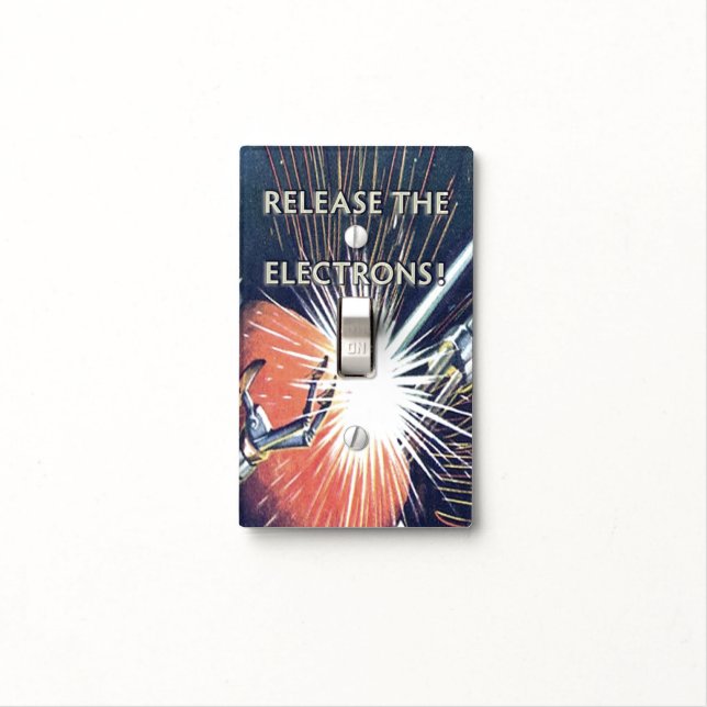 Fun "Release the Electrons" Light Switch Cover (In Situ)