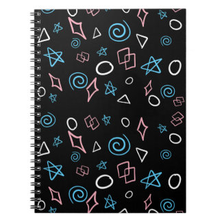 Fun repeating pattern in the trans flag colors! notebook