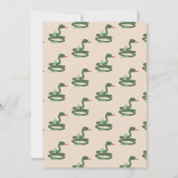 Fun Reptile Snake Zoo Wild Birthday Party Invitation | Zazzle