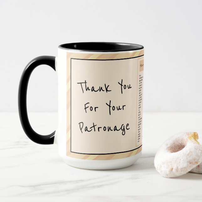 Fun Restaurant Style Mug (With Donut)