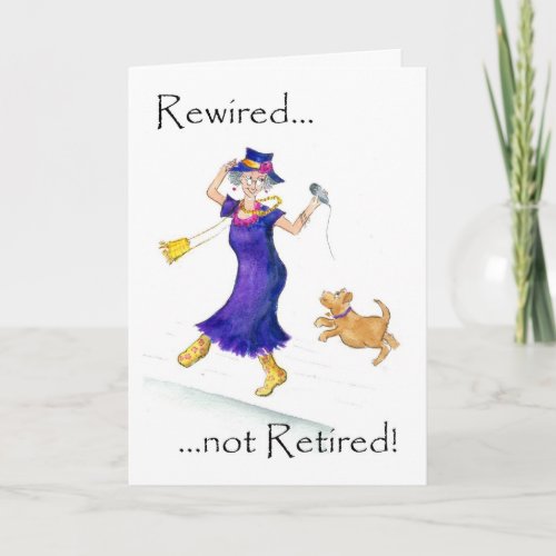 Fun Retirement Card for a Woman