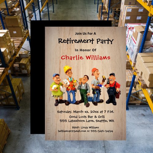 Fun Retirement Party Casual with RSVP
