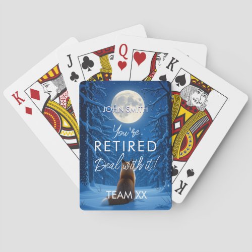 Fun Retirement Playing Cards | Custom Personaliz
