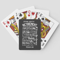 Fun Retirement Playing Cards | Custom Personaliz