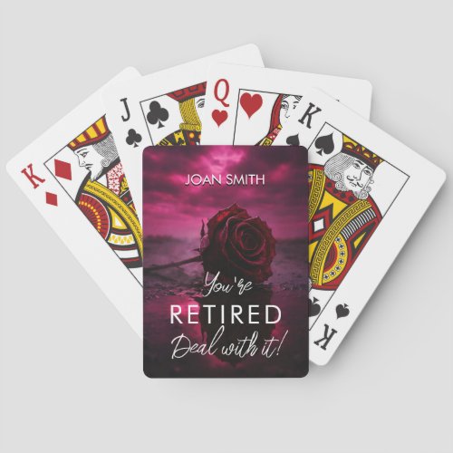 Fun Retirement Playing Cards | Custom Personaliz