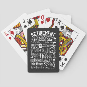Fun Retirement Playing Cards   Custom Personaliz