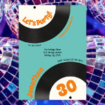 Fun Retro 30th Birthday 90s Music Vinyl Record Invitation<br><div class="desc">👉 Celebrate your birthday in style with this custom retro 90s music themed faux vinyl record 30th birthday invitation!! This totally vintage design will certainly put a smile on your face! - Simply click to personalize this design 🙏 Thank you for supporting my small business - If you would like...</div>