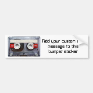 Fun Retro Cassette Tape Bumper Sticker