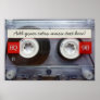 Fun Retro Cassette Tape Poster