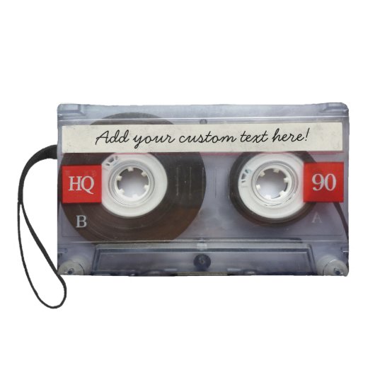 Fun Retro Cassette Tape Wristlet Purse (Back)