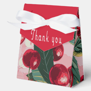 Fun Retro 'Cherry Pop' Pink  Favor Boxes