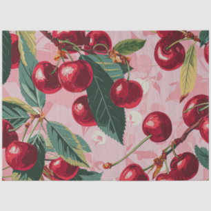 Fun Retro 'Cherry Pop' Pink Tissue Paper
