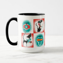 Fun Retro Christmas Cats
