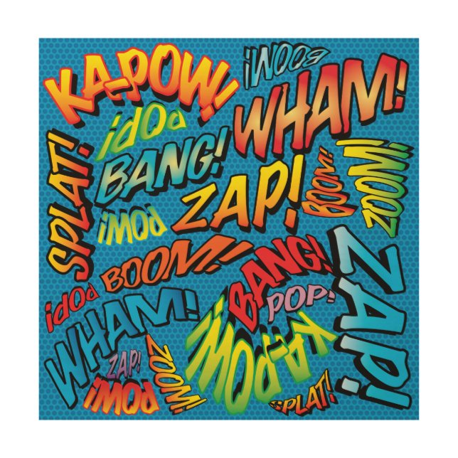 Fun Retro Comic Book Pop Art SOUNDS (Front)