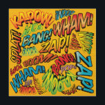 Fun Retro Comic Book Pop Art Sounds<br><div class="desc">A fun,  cool and trendy retro comic book pop art-inspired design that puts the wham,  zap,  pow into your day. The perfect gift for superheroes,  your friends,  family or as a treat to yourself. Designed by ComicBookPop© at www.zazzle.com/comicbookpop*</div>