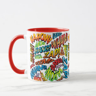 Fun Retro Comic Book Pop Art Sounds Mug