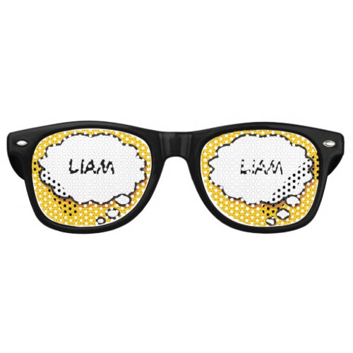 Fun Retro Comic Book Think Bubble Retro Sunglasses