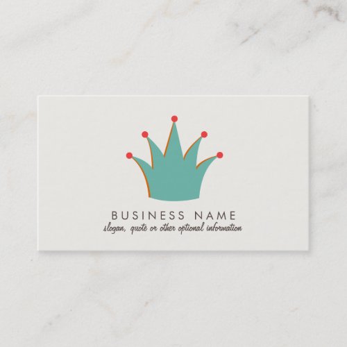 Fun Retro Crown Business Cards