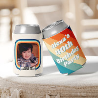 Fun Retro Custom 40th Birthday Vintage Photo