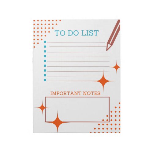 Fun Retro Design To Do List Bulletpoint Lists  Notepad