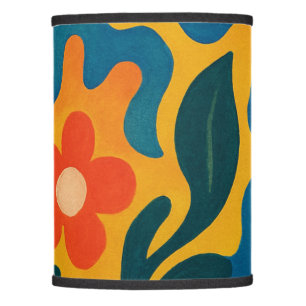 Fun Retro Garden Collage Pattern Motif Lamp Shade