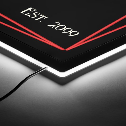 Fun Retro Neon Cocktails LED Sign (Corner)