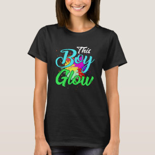 Fun Retro Party Boy Vintage Design This Boy Glows T-Shirt