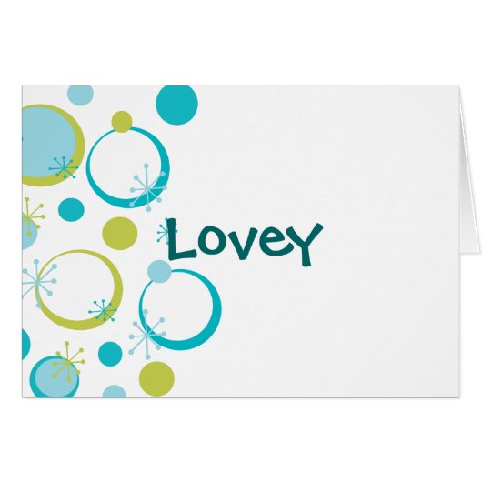 Fun Retro Pattern Cards (Front Horizontal)