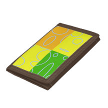 Fun Retro Quad Yellow Green Orange Geometric