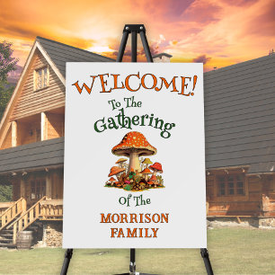 Fun Retro Rustic Nature Family Reunion Welcome Foam Board