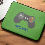 Fun Retro Video Game Controller Kids Personalized Laptop Sleeve<br><div class="desc">Fun Retro Video Game Controller Kids Personalized design for gamers.</div>