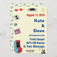 Fun Retro Video Gamer 🎮💍 Wedding