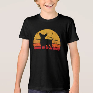 Fun Retro Vintage Sunset Chihuahua Tri-Blend Shirt
