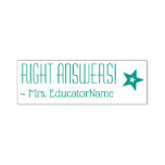 [ Thumbnail: Fun "Right Answers!" + Tutor's Name Rubber Stamp ]