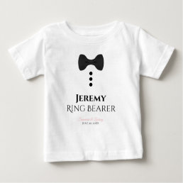 Fun Ring Bearer Black Tie Wedding Toddler T-shirt