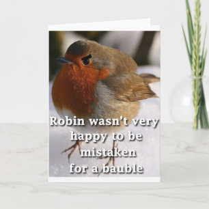 Fun Robin Christmas Card